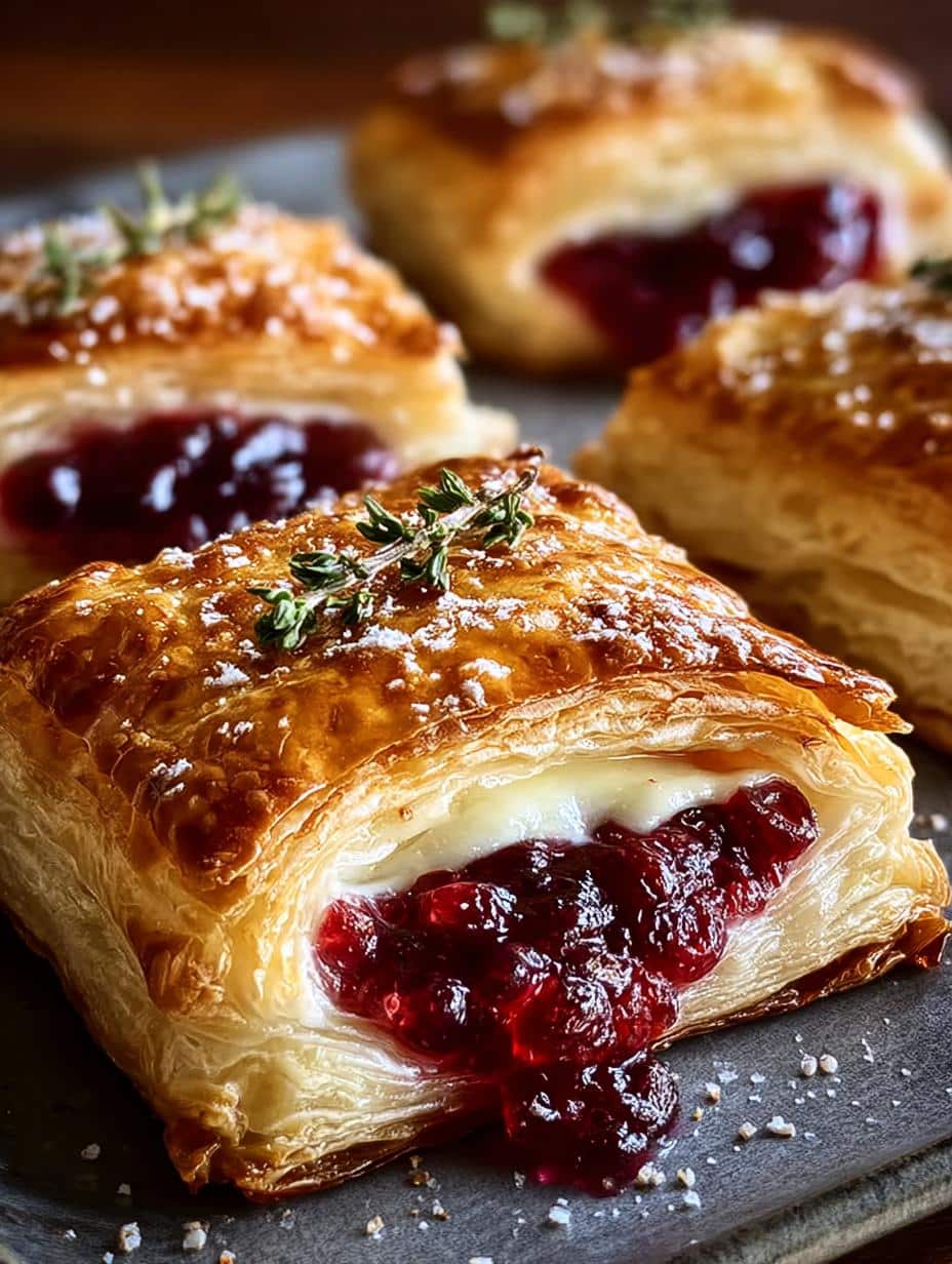 Cranberry Brie Puff Pastry