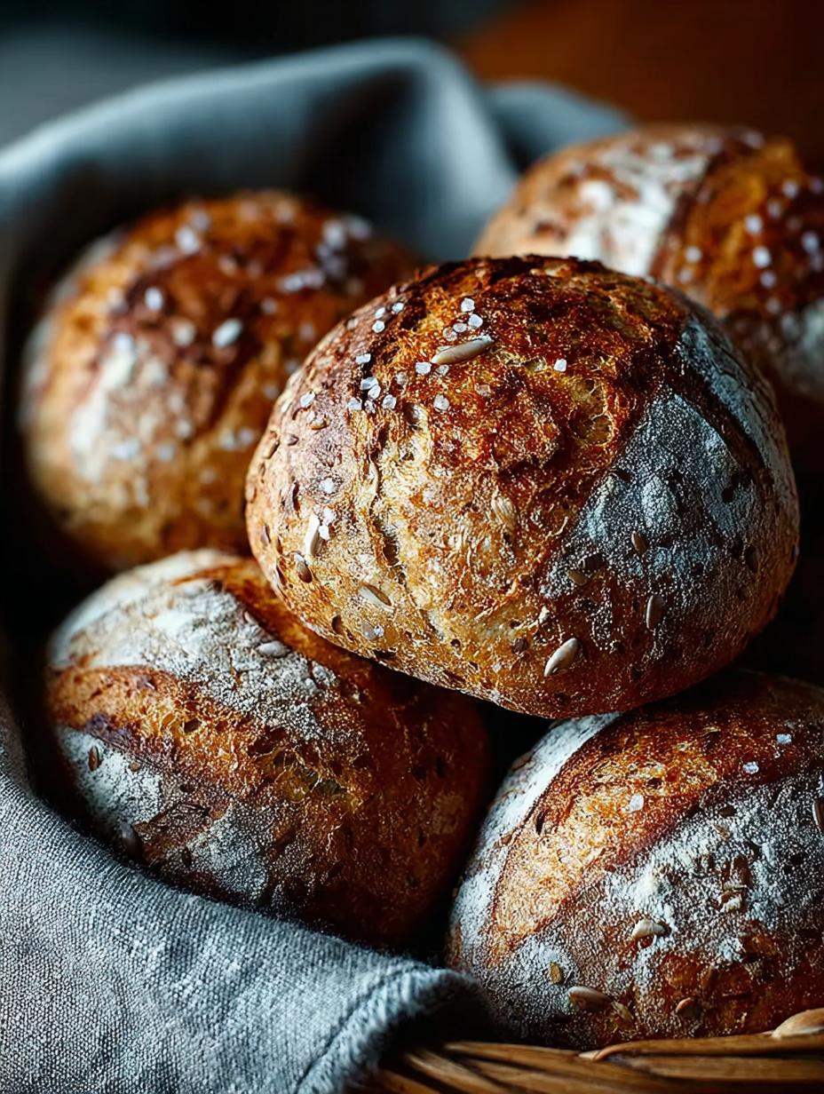 Easy Crusty Spelt Rolls with a Golden Crisp Crust - Crusty Spelt Rolls - main visual representation