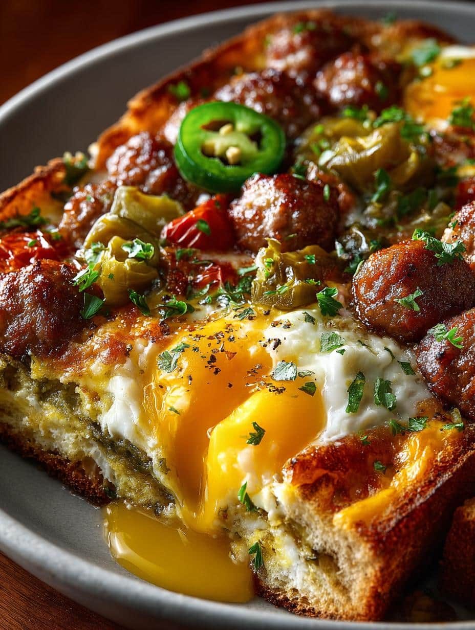 Delicious Green Chile Sausage Breakfast Casserole - Green Chile Sausage Breakfast - main visual representation