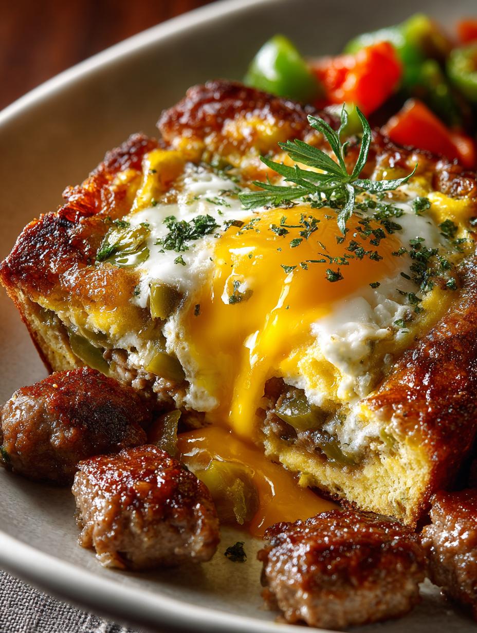 Green Chile Sausage Breakfast