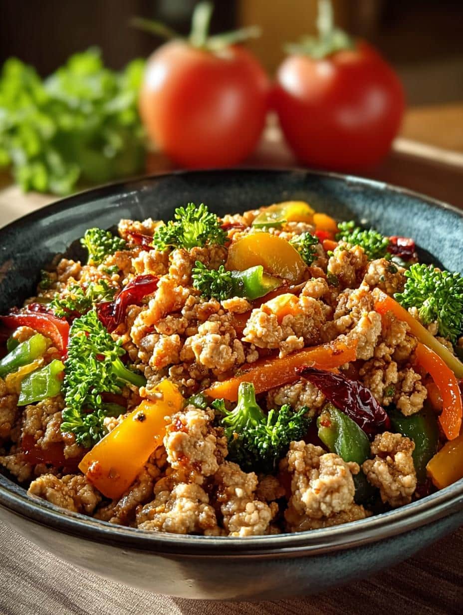 Healthy Ground Turkey Stir
