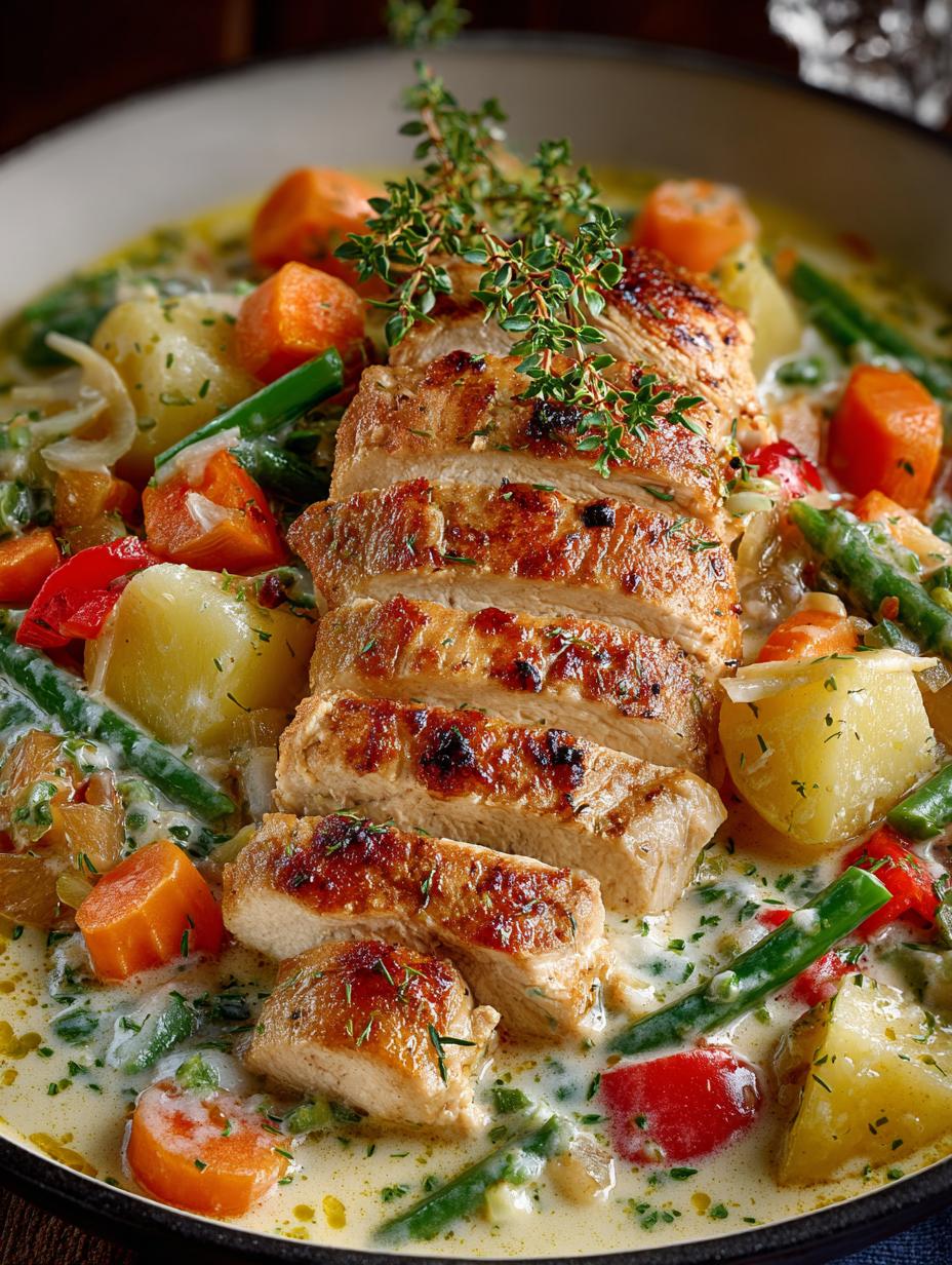Hearty Creamy Chicken Vegetable
