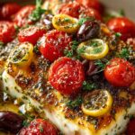 Mediterranean Baked Halibut with