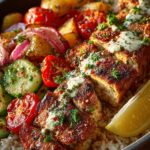 Sheet Pan Chicken Kebabs