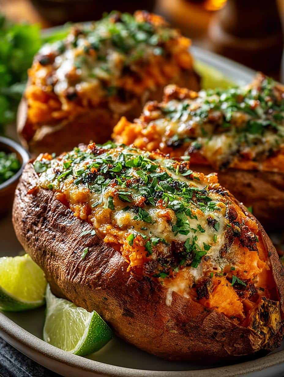 Spiced Turkey Stuffed Sweet Potatoes with Pepitas Delight - Spiced Turkey Stuffed Sweet - additional detail