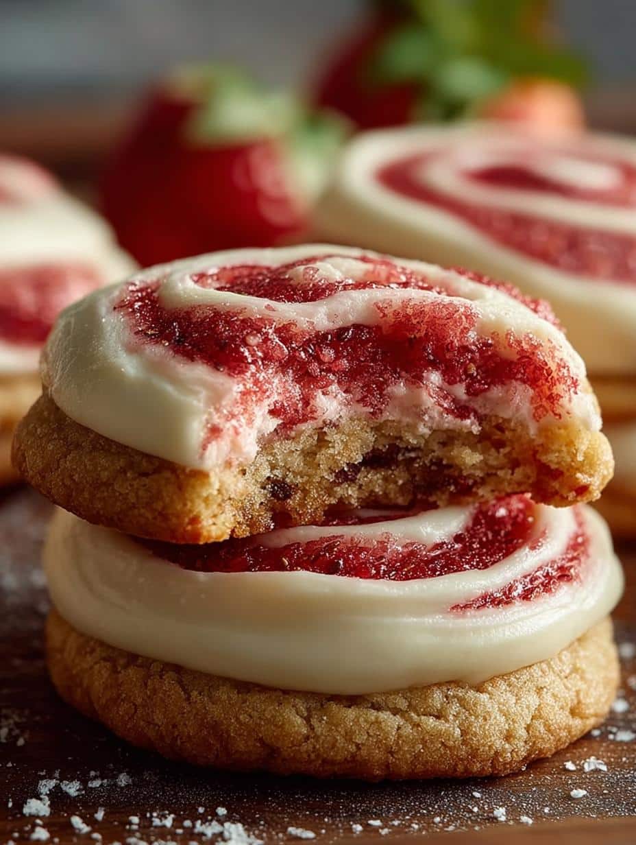 Delicious Strawberry Cheesecake Cookies Recipe to Try - Strawberry Cheesecake Cookies - additional detail