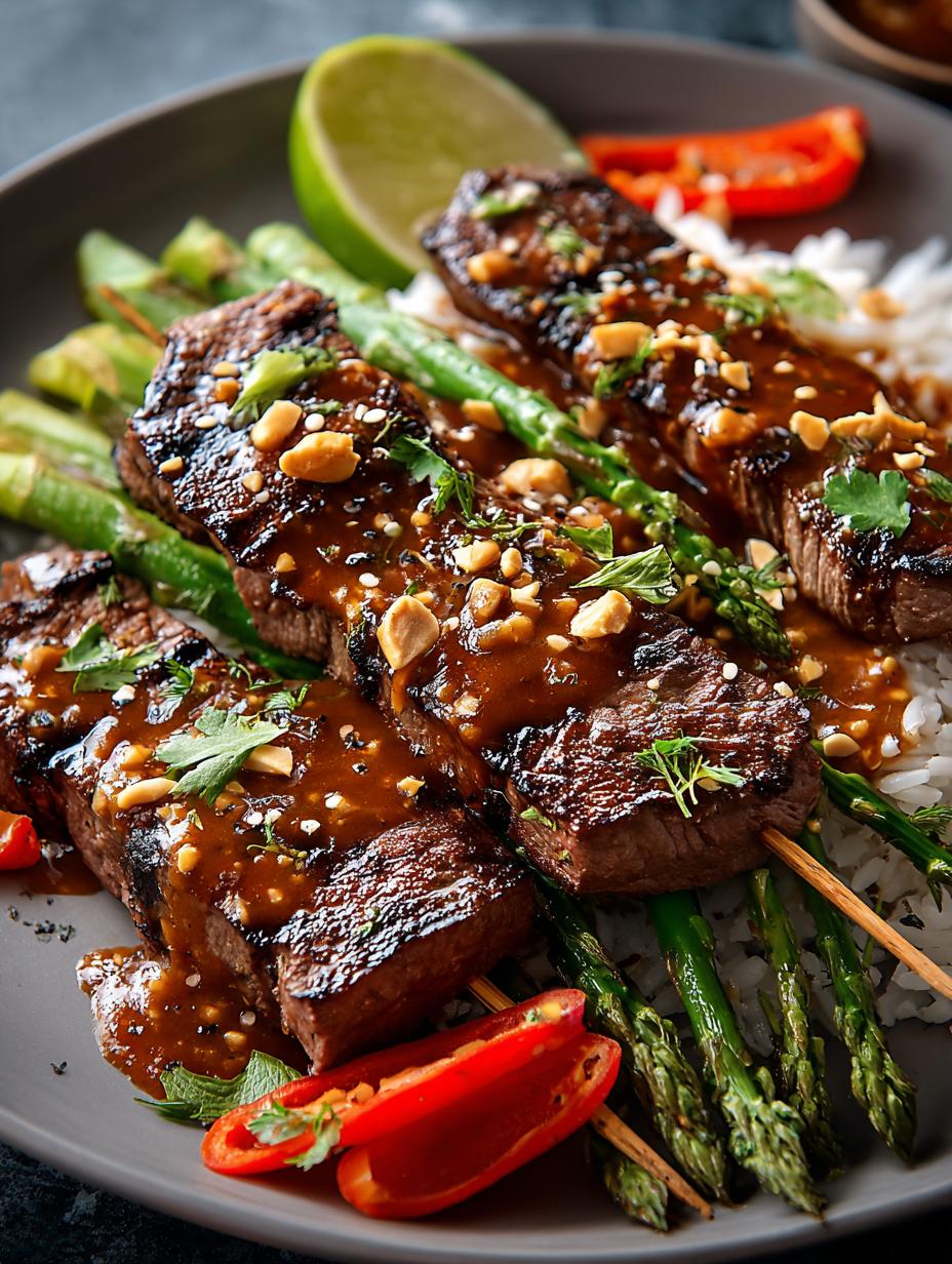 Thai Peanut Glazed Steak